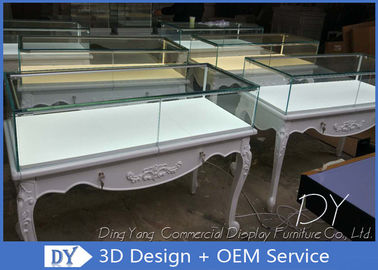 3D 디자인 목재 유리 보석 디스플레이 쇼케이스 잠금 크기 1200X550X950MM
